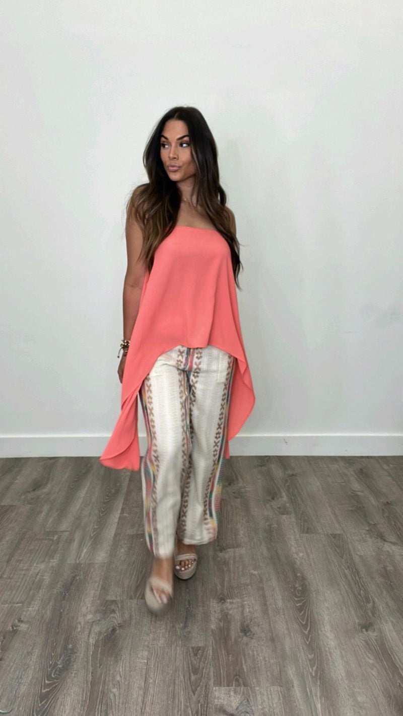 Angel Coral Top - PRINZZESA BOUTIQUE