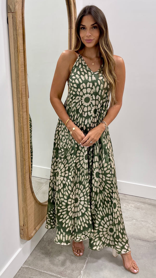 Guiditta Green Italian Dress
