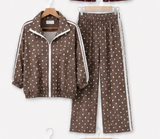Polka Dot Travel Track Suit