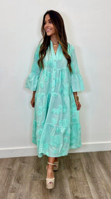 Serena Cotton Maxi Dress - PRINZZESA BOUTIQUE