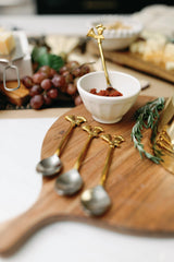 Bells Stainless Steel and Brass Spoons, Set of 4 - PRINZZESA BOUTIQUE