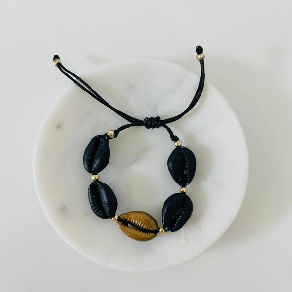Black Cowry Bracelet - PRINZZESA BOUTIQUE