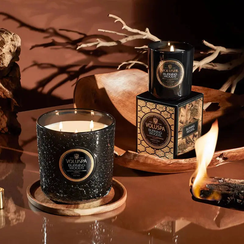 Burning Woods Luxe Candle - PRINZZESA BOUTIQUE