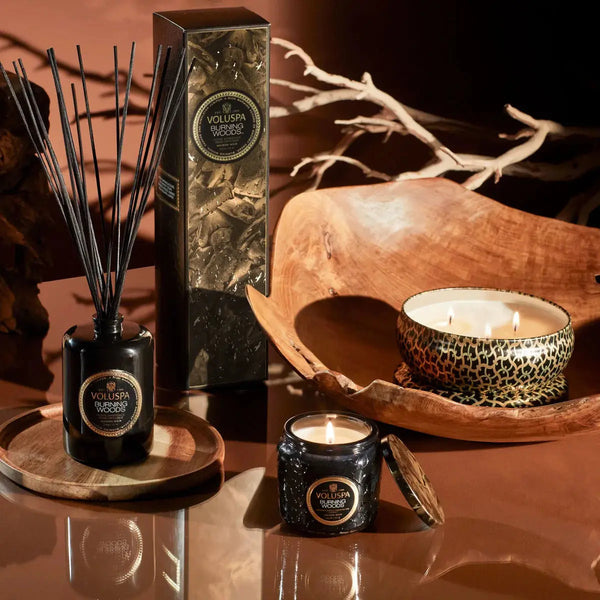 Burning Woods Tin Candle - PRINZZESA BOUTIQUE