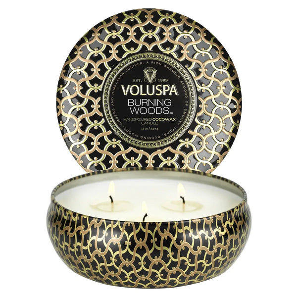 Burning Woods Tin Candle - PRINZZESA BOUTIQUE