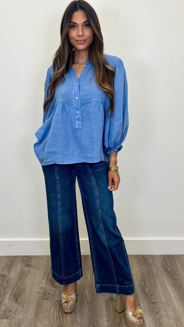 Lorenza Linen Top