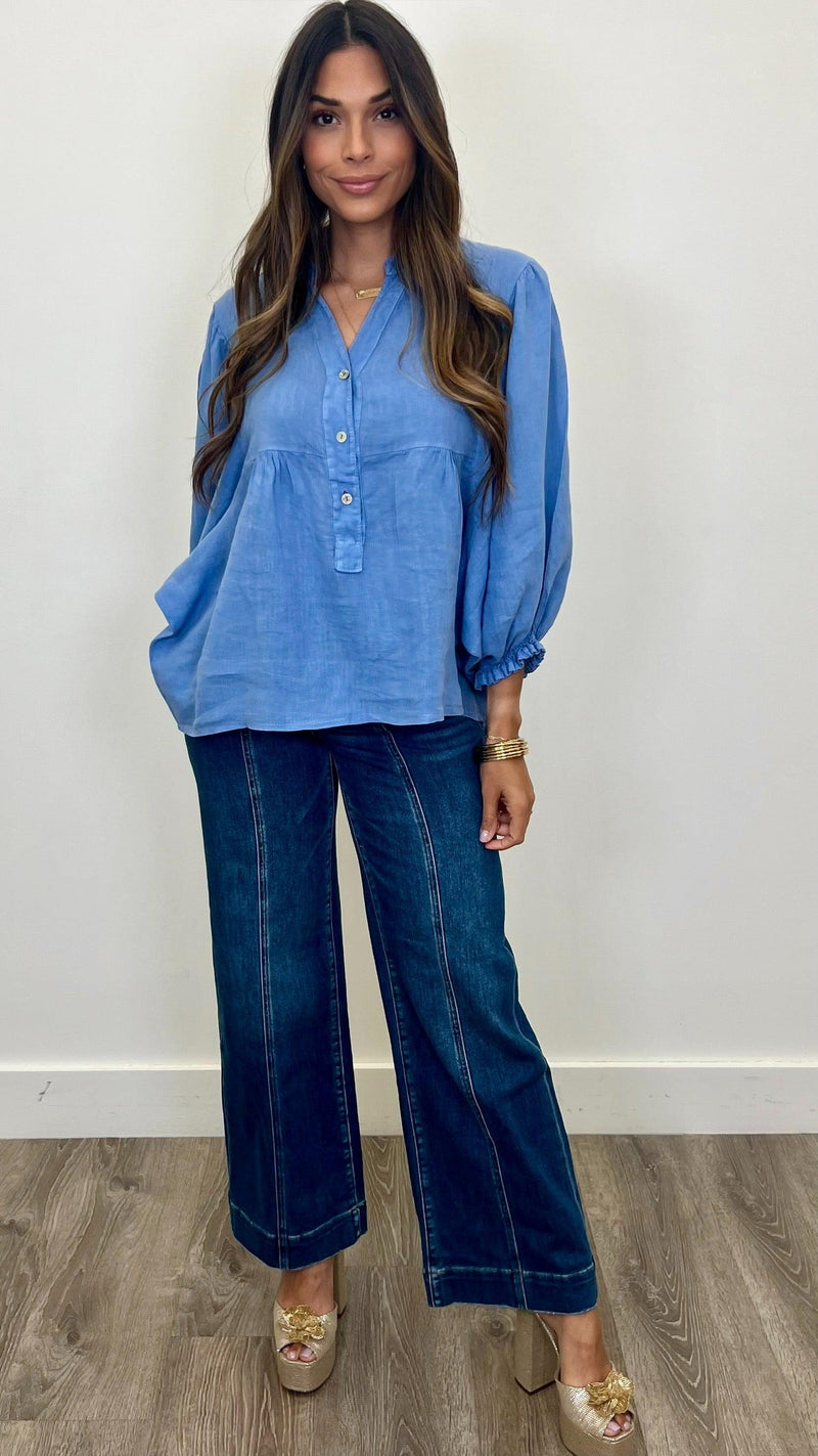 Lorenza Linen Top