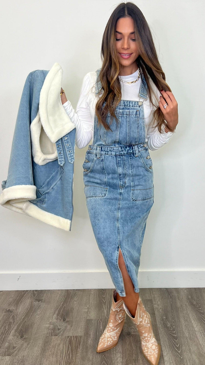 Bailey Denim Overalls - PRINZZESA BOUTIQUE