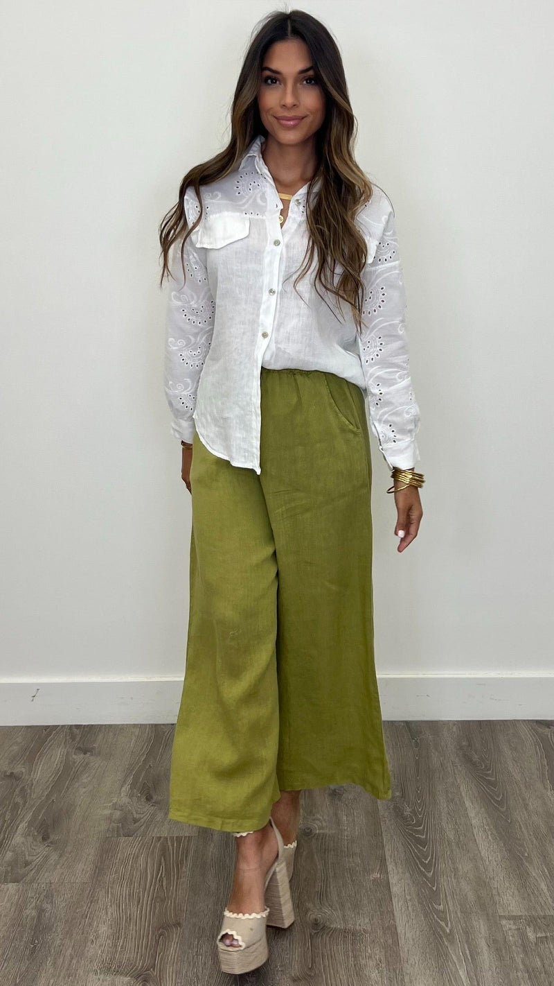 Giuliana Eyelet Top - PRINZZESA BOUTIQUE