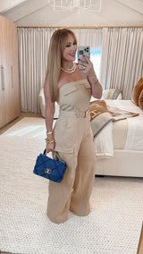 Elwood Camel Jumpsuit - PRINZZESA BOUTIQUE