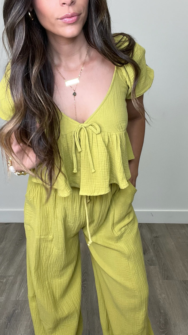 Cameron Olive Top