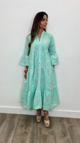 Serena Cotton Maxi Dress - PRINZZESA BOUTIQUE