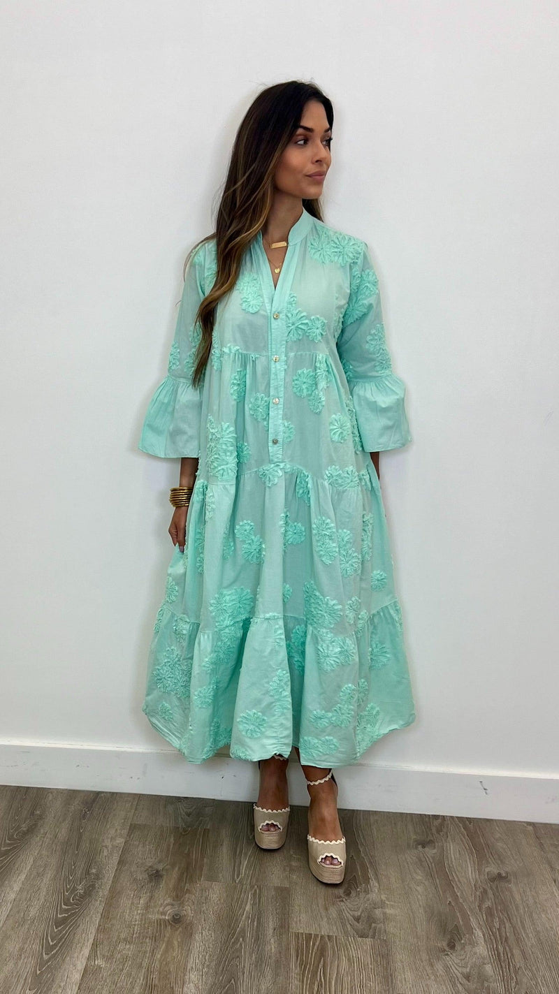 Serena Cotton Maxi Dress - PRINZZESA BOUTIQUE