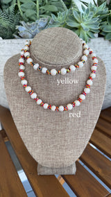 Pearl Knots Multicolor Red