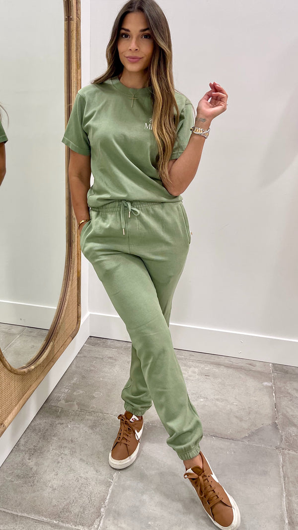 CasaMiami Premium Joggers Oil Green