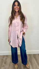 Martina Linen Button Up Dress