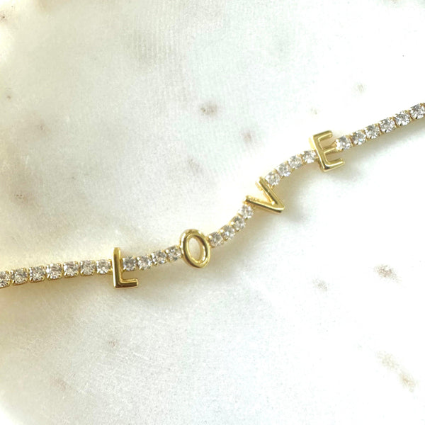 Do You Love Me Pave Bracelet - PRINZZESA BOUTIQUE