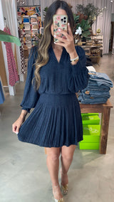 Nina Navy Mini Dress