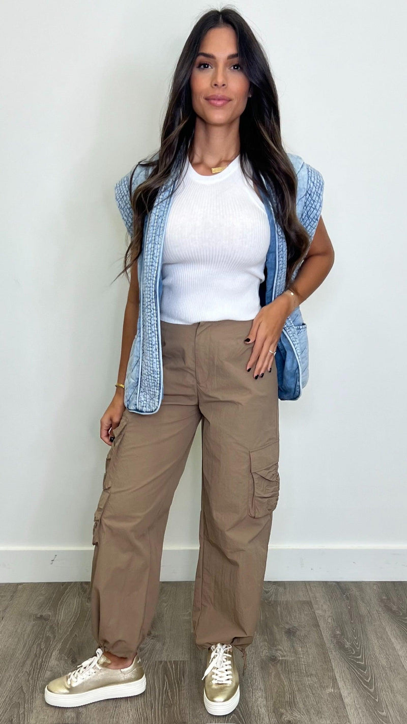 Mary Denim Vest - PRINZZESA BOUTIQUE
