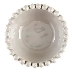 Ceramic Beaded Bowl in Gray - PRINZZESA BOUTIQUE