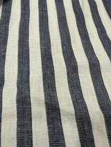 Navy Linen Striped Set