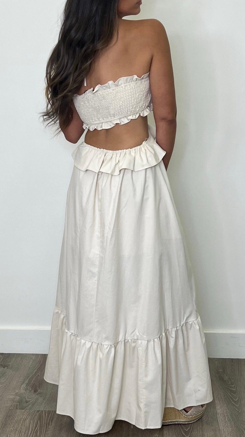 Gwenivere Ivory Maxi Dress
