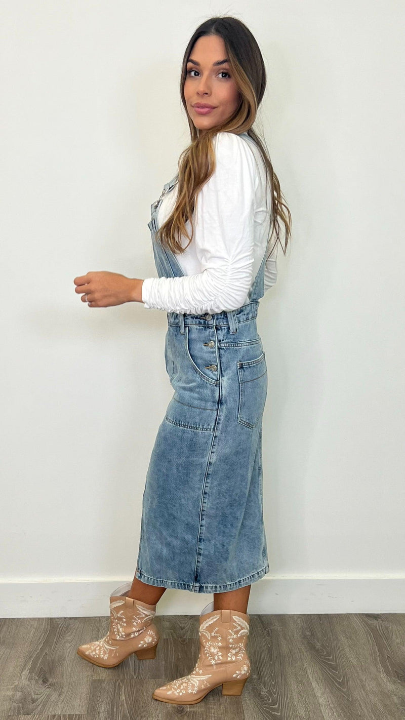 Bailey Denim Overalls - PRINZZESA BOUTIQUE