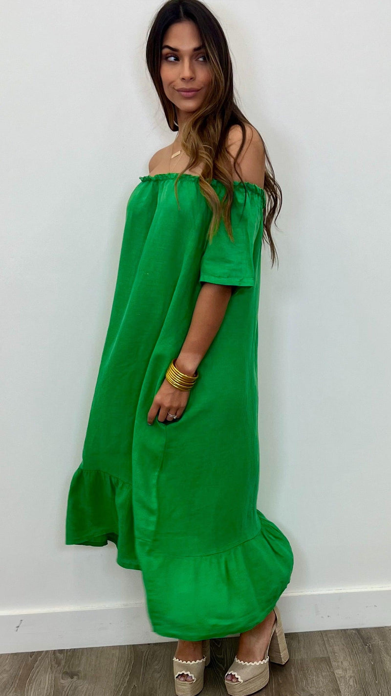 Caterina Linen Maxi Dress