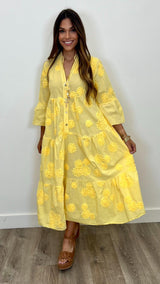 Serena Cotton Maxi Dress - PRINZZESA BOUTIQUE