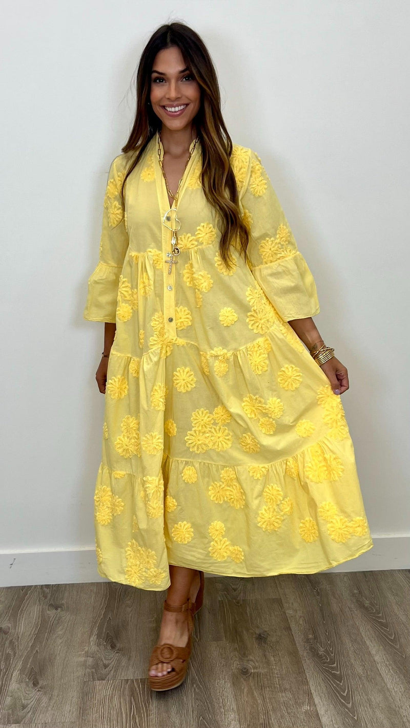 Serena Cotton Maxi Dress - PRINZZESA BOUTIQUE