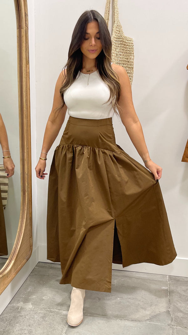 Midnight Mocha Maxi Skirt