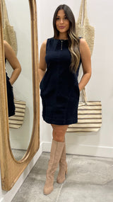 Mineral Muse Open-Back Mini Dress Soft Wash