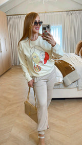 Reina Apricot Sweatshirt