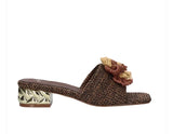 Isla De Maria Sandals with Gold Heel