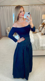 Selene Black Maxi Skirt