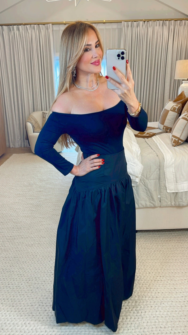 Selene Black Maxi Skirt