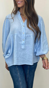 Lorenza Linen Top