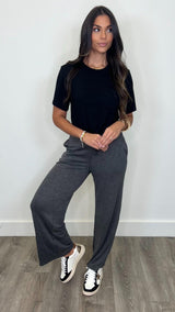 Kinley Black Pants - PRINZZESA BOUTIQUE