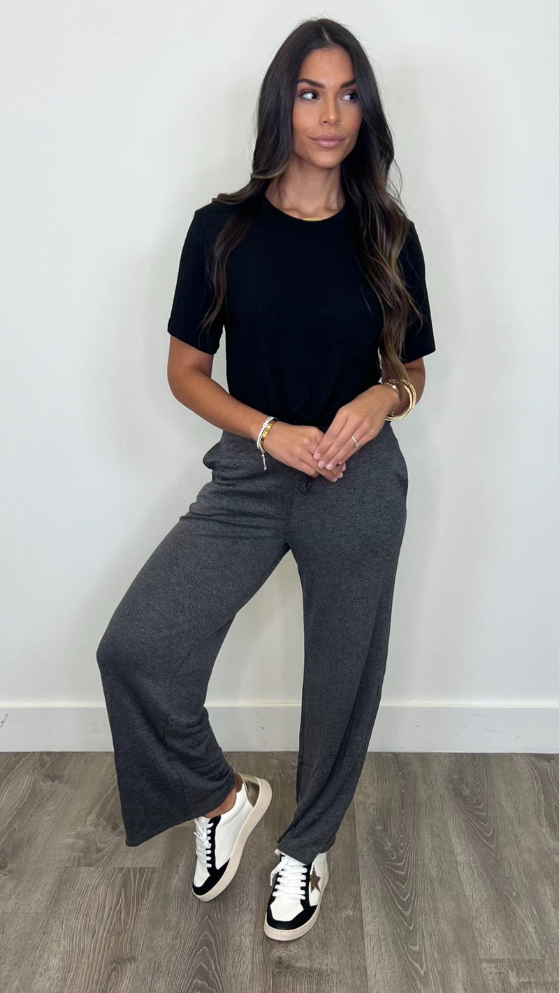 Kinley Black Pants - PRINZZESA BOUTIQUE