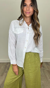 Giuliana Eyelet Top - PRINZZESA BOUTIQUE