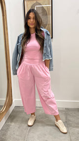 Mamacita Oversized Pants in Pink