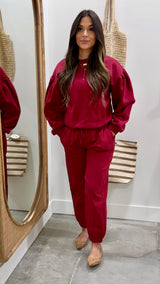 Emery Burgundy Sweatshirt