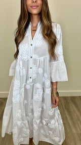 Serena Cotton Maxi Dress - PRINZZESA BOUTIQUE