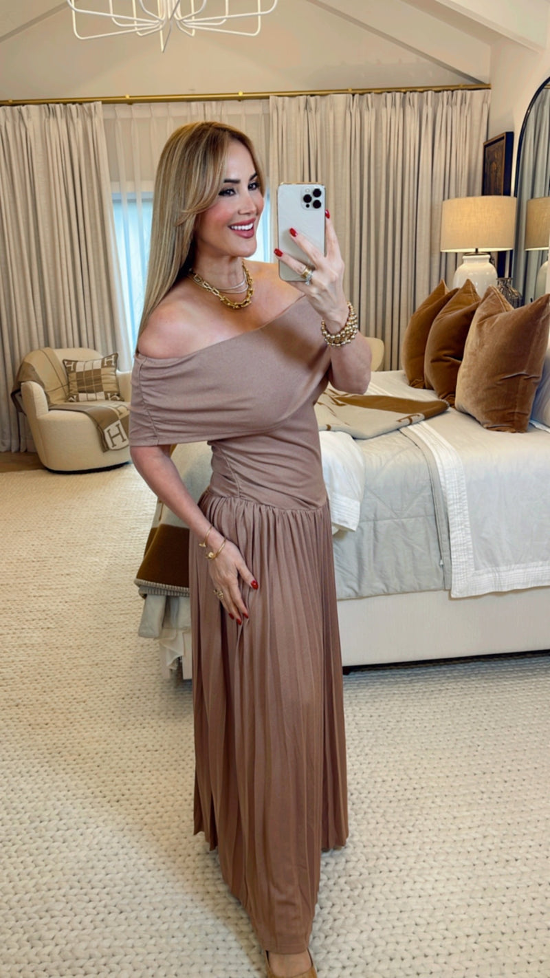 Soleil Mocha Maxi Dress