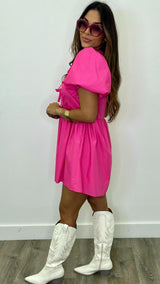 Elettra Hot Pink Mini Dress