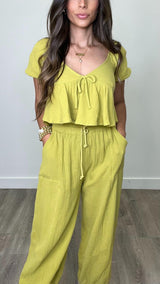 Cameron Olive Top - PRINZZESA BOUTIQUE