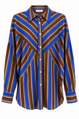 Fall Art Deco Button Down Top