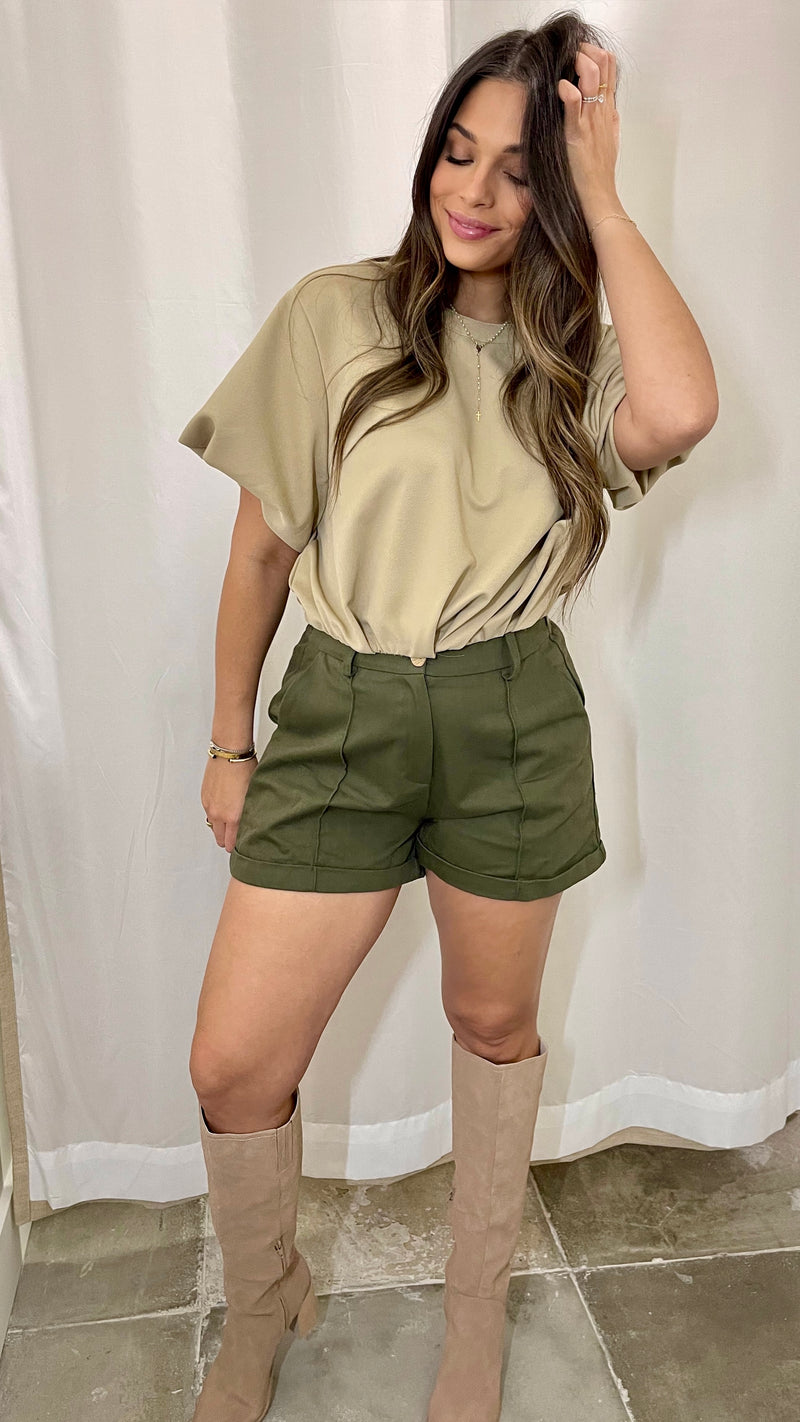 Laurie Taupe Top