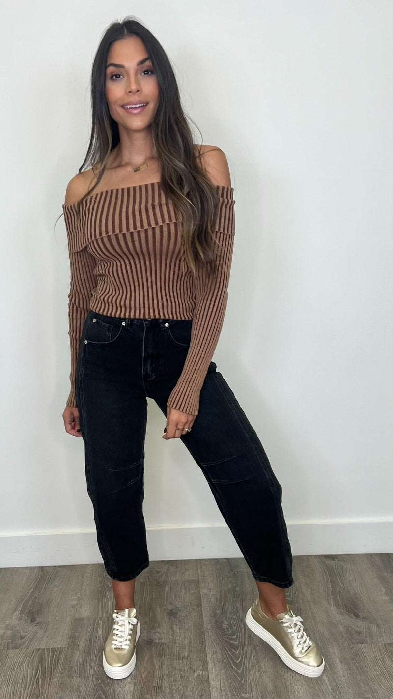 Annika Chestnut Top - PRINZZESA BOUTIQUE