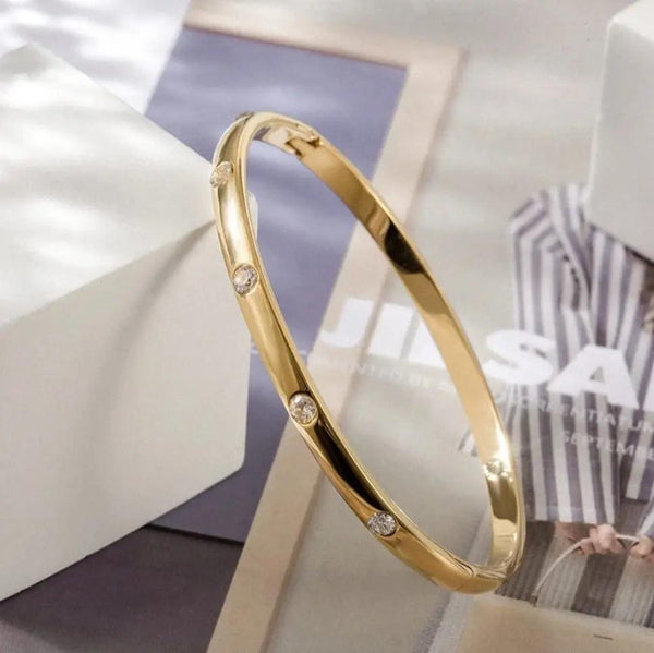 Ely Stone Bangle - PRINZZESA BOUTIQUE